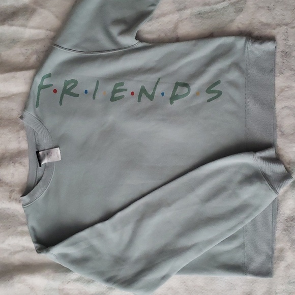 FRIENDS Tops - F.R.I.E.N.D.S sizes medium blue sweatshirt casual